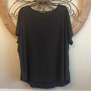 roz & ALI Black Tunic Top
